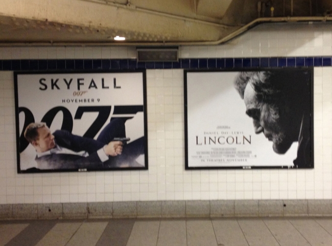 James Bond Skyfall Abraham Lincoln movie posters
